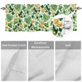 thumbnail image 5 of Curtain Valance for Windows, St Patrick's Day Clovers Hat Coin Kitchen Valances Rod Pocket Short Curtains, Green Heart Shamrocks Leaf Window Valance for Bedroom Bathroom Living room 56x16in, 5 of 9