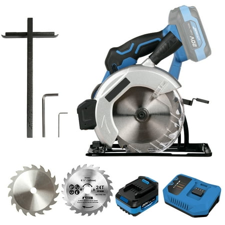

Electric circular saw With 20v 4.0ah 45 °) Adjustable ° - 45 2 X Ø Plate 2 X - 45 °) Adjustable Plate 2 °) Adjustable Adjustable X Ø 165mm And 4300rpm Adjustable 165mm Saw Wood (0 ° - Cutti.