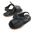 thumbnail image 3 of Ketyyh-chn99 Infant Shoes Baby Girls Sandals Summer Shoes Outdoor First Walker Toddler Girls Shoes For Summer Black,5, 3 of 5