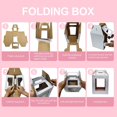 thumbnail image 5 of Tall Cake Boxes 12 Pcs 12x12x14 and 14x14x16 Inches With Window and Handle,Disposable Large Tiered Cake Carrier Cake Containers 12Inch 14 Inch, 5 of 6