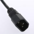 thumbnail image 3 of Cable de Extensión Del Adaptador Convertidor IEC C14 a C13 de 1 Pie con, 3 of 9
