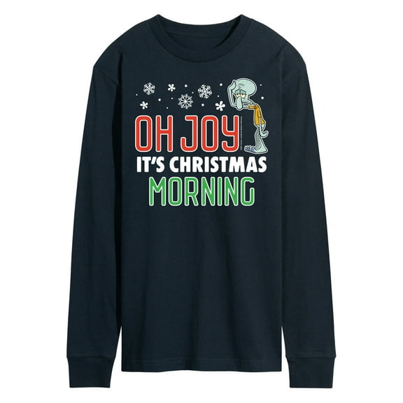 SpongeBob SquarePants - Oh Joy It's Christmas Morning - Men's Long Sleeve T-Shirt