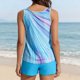 thumbnail image 5 of Traje de baño de 2 piezas para mujer, trajes de baño para mujer, trajes de baño tankini de 2 piezas para mujer, traje de baño con cuentas, escote en V, shorts deportivos, bolsillos, traje de baño para, 5 of 9