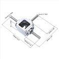 thumbnail image 4 of 2X Caja de Engranajes Cónicos de Ángulo Recto de 90 Grados, 1:1, con Inversión de Sentido, Eje de Salida Doble, 1 Módulo, 20 Dientes, Engranaje Cónico, 4 of 5
