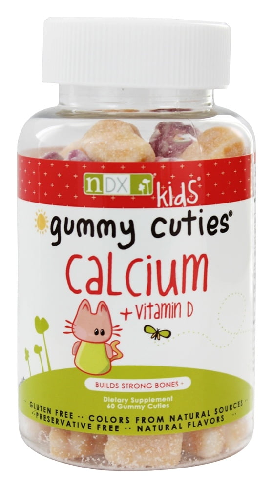 Natural Dynamix - Gummy Cuties Kids Calcium with Vitamin D - 60 Gummies