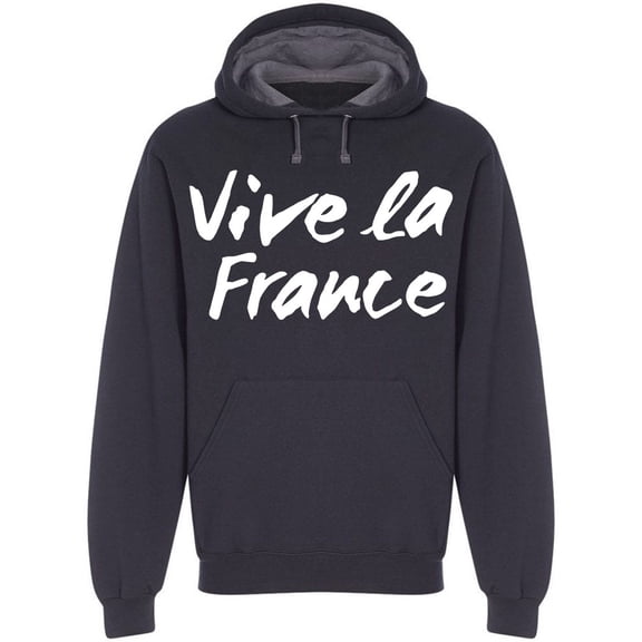 Vive La France Font Sketch Hoodie Men -Image by Shutterstock, Male 3X-Large
