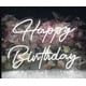 thumbnail image 1 of Letrero LED de neón Ulalaza Happy Birthday, 42 x 28 cm, USB 5 V, 1 of 9