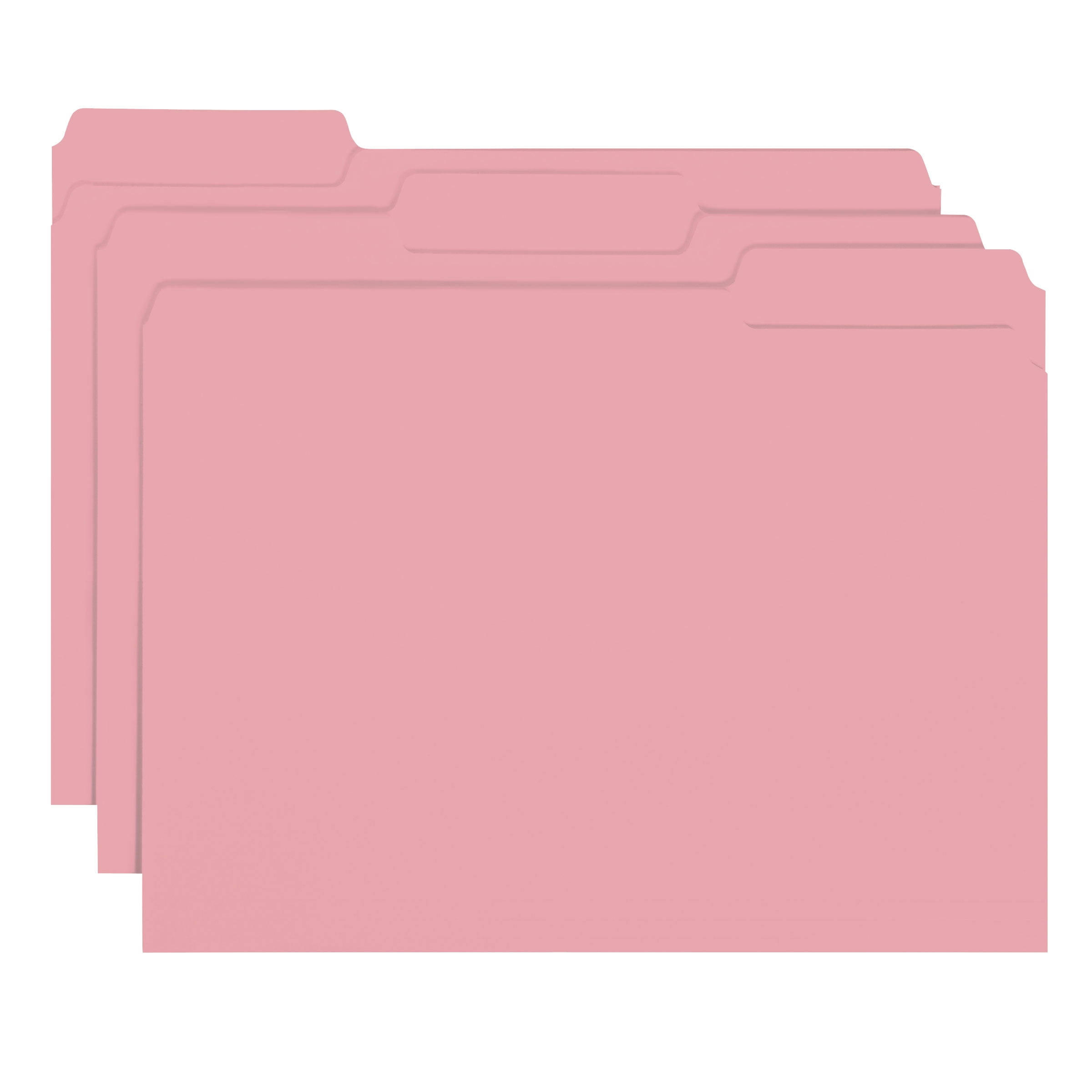 Smead Interior Hanging Folders 1/3-Cut Tab Pink 100/BX Letter (10263)