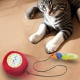 thumbnail image 4 of MICLOZYT Interactive Cat Ball Toy, Indoor Cat Toys with Cord Imitation Mouse, Automatic & Motion Activated Cat Kitten Toys, 4 of 6