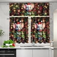 thumbnail image 5 of Christmas Mouse Kitchen Curtains and Valances Set Xmas Rod Pocket Valance and Tier Set for Bedroom Kitchen Cafe Living Room Bathroom, 54'''' x 36'''', 5 of 6
