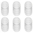 thumbnail image 1 of 60 Pack 4 Inch Silver Dream Catcher Metal Rings Floral Hoops Wreath Macrame Creations Ring for Crafts DIY, 1 of 5