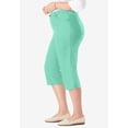 thumbnail image 3 of Woman Within Plus Size Stretch Denim Five-Pocket Capri Jeans, 3 of 6