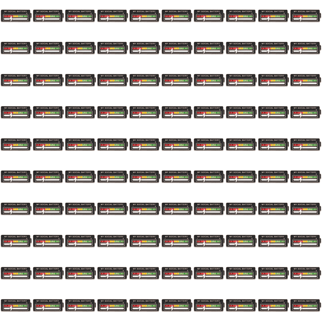 Pin social batería emocional solapa para todas las ocasiones (Display Power-)