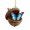 E, variant on CoreLiving Forest Animal Acorn Ornaments, Woodland Christmas Tree Decorations, 2D Acrylic Cozy Holiday Hanging Ornaments with Pine Cone Designs for Home Decor