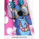 thumbnail image 3 of Vestido Disney Stitch con estampado floral rosa intenso para niñas de 8 a 9 años, 3 of 6