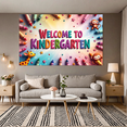 thumbnail image 7 of LUUFILx Welcome to Kindergarten Backdrop Banner Classroom Decorations School Party Supplies Kids Crayon Background Photography Props Pre-K Decor, 7 of 7