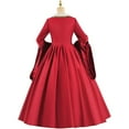 thumbnail image 4 of Women’s Anne Boleyn Tudor Queen Renaissance Elizabethan Style Ball Gown Dress Set, 4 of 6