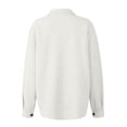 thumbnail image 6 of WTOBBY Women's Fashionable Solid Color Diamond Pocket Light Casual Jacket, Stylish and Lightweight Jacket with Unique Pocket Design for Everyday Wear,White 2XL, 6 of 6