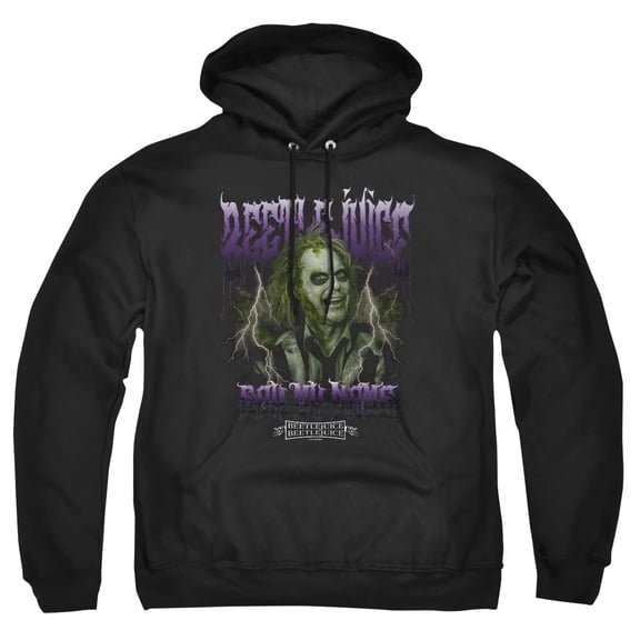 Beetlejuice Beetlejuice Band Adult Pull-Over Hoodie, Black, 3X-Large