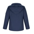 thumbnail image 5 of Kmdttou Men's Waterproof Rain Jacket Warm Winter Snow Coat Mountain Windbreaker Hooded Raincoat Jacket Navy XL, 5 of 5