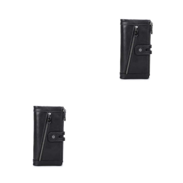 Cartera Sonducket de mujer con cremallera monedero de repuesto tarjetero color sólido compartimento para efectivo elegante Type2 NO2