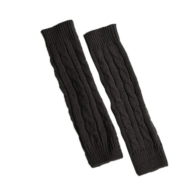 Ladies Winter Warm Leg Warmers - Knitted Cotton Spandex - One Size Fits All - Festive Design for Boots/Snow Activities