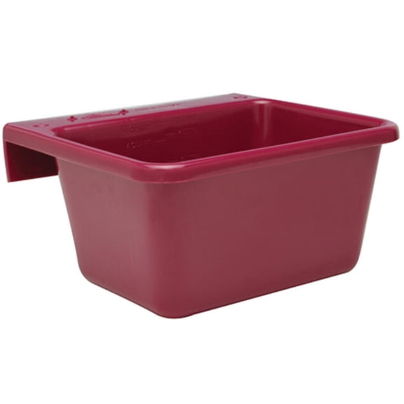 Fortex/Fortiflex 1306613 Small Over The Fence Feeder, 5 Qt, Burgundy