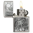 thumbnail image 2 of Zippo Timberwolves Brushed Chrome Pocket Lighter, 2 of 6