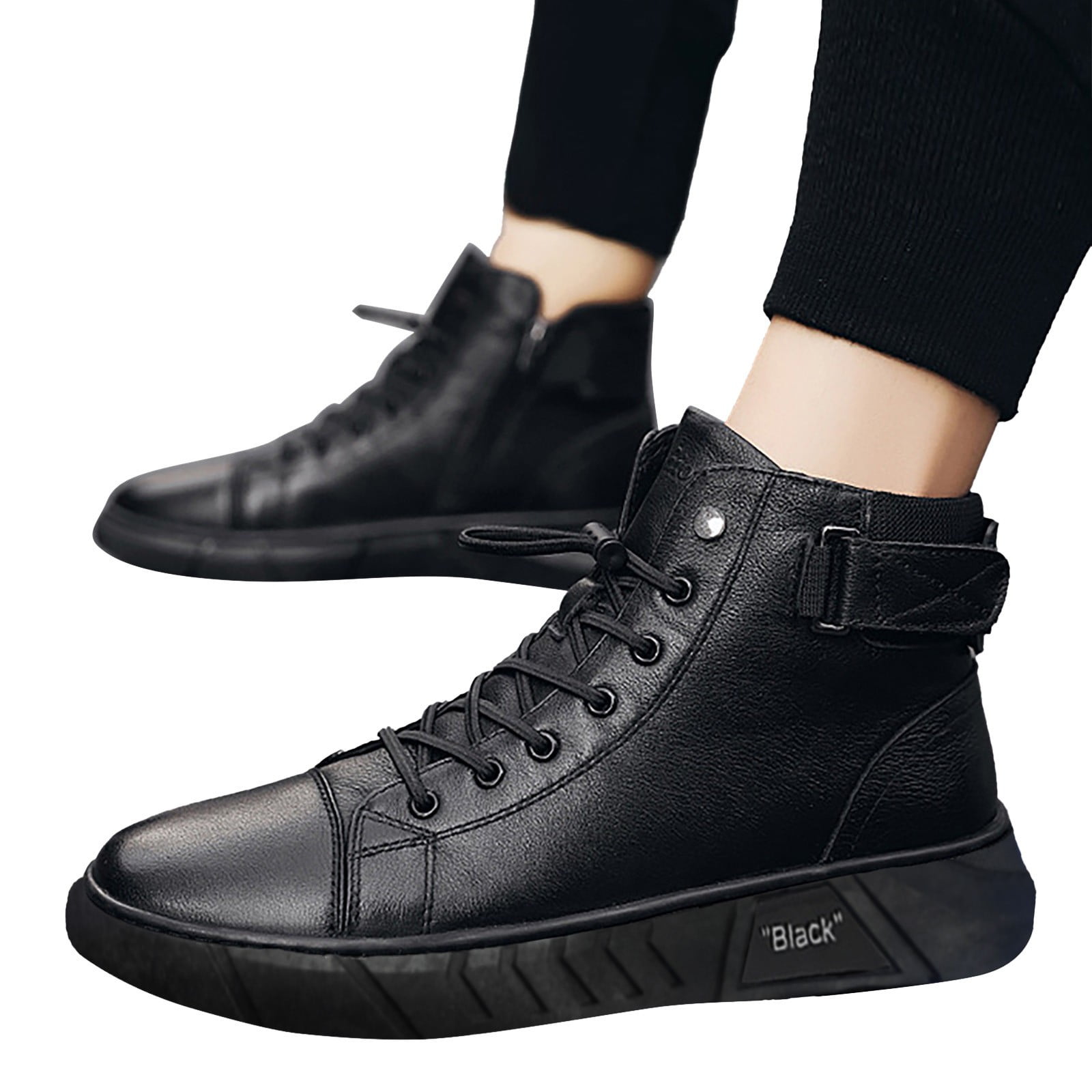 TOKYO BLACK DOUBLE SNEAKER SHORT BOOTS yello TOKYO BLACK SHORT S