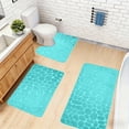 thumbnail image 4 of Linnome 3 Piece High Density Sponge Bath Mat Set Absorbent Non Slip Soft Washable Home Bathroom Decor Needs, 4 of 7