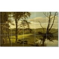 thumbnail image 1 of Ceramic Tile Mural-Carl Frederick Aagaard Landscapes Painting 165. 30" w x 18" h using (15) 6 x 6 ceramic tiles, 1 of 3