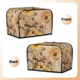 thumbnail image 3 of Sikiie Vintage Floral Butterfly Collage Toaster Covers 2 Slice Dustproof Toaster Cover Bread Machine Cover, Dustproof Cover - 11.4" x 7.5" x 7.9", 3 of 7