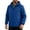 Blue, variant on Gshsefon Men's Hooded Jacket Solid Color Outdoor Water Casual Jackets With Pockets Zip Up Long Sleeve Windbreaker With Storage Bag