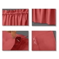 thumbnail image 2 of VargottomSolid CottonValancesRod PocketValancesFor WindowsCurtain Toppers One Panel,56x18 Inches, Dark Peach, 2 of 7