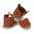 thumbnail image 5 of Baby Girls Sandals Bowknot Star Pattern Premium Soft Sole Anti-Slip Open Toe Breathable Summer Outdoor First Walker Shoes Baby Sandals, 5 of 13