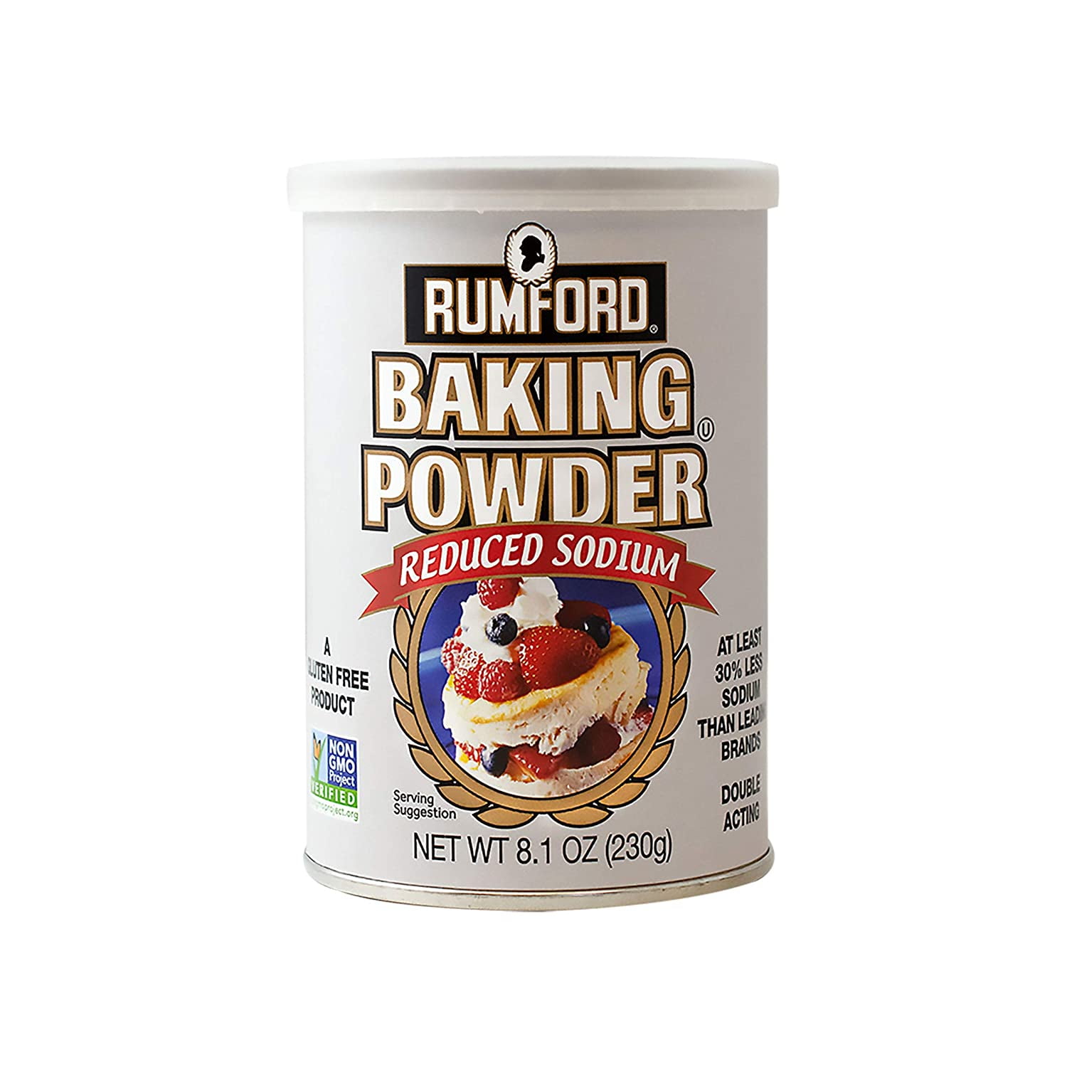 Rumford Reduced Sodium Baking Powder 8.1 Ounce