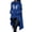yue866-Blue, variant on KHONTS Retro Long Hooded Sweatshirt for Women Graphic High Low Hem Gothic Hoodies Long Sleeve Oversized Pocket Tops XL