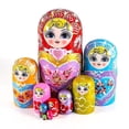 thumbnail image 3 of Juguete apilable de madera HUOGUO Craft Wood Shapes Matryoshka, 20 cm, 3 of 4