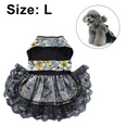 thumbnail image 2 of Dinheiro Vestido de verano para perros pequeños, ropa de boda, gato, niña, cachorro, camisa, disfraz de flores, 2 of 8