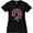 AB-Black, variant on Inktastic Breast Cancer Awareness Rainbow Ribbon with Hearts Women's Plus Size V-Neck T-Shirt