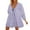 Purple, variant on Leesechin Womens Striped Romper Casual Loose Puff Sleeve Wide Leg Jumpsuit Overall with Pockets
