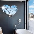 thumbnail image 4 of Gwong Decoración hogareña Espejo de acrílico del corazón geométrico espejo decorativo decorativo pegatina de pared tridimensional Gwong 21050589, 4 of 7