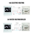 thumbnail image 4 of Digital Thermostat, Easy Installation Electric Thermostat Accurate Temperature Control  for Office White With WiFi, 4 of 7