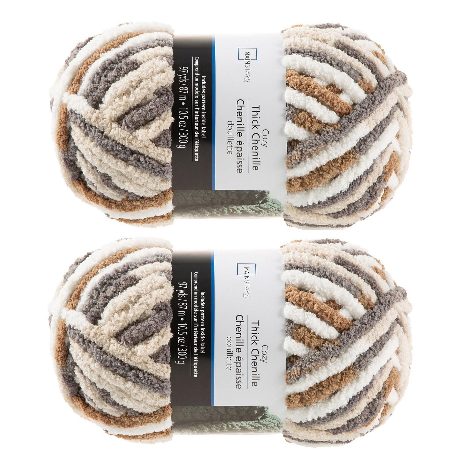 MAINSTAYS LOTS DE 2 FILS ÉPAIS TRUFFE