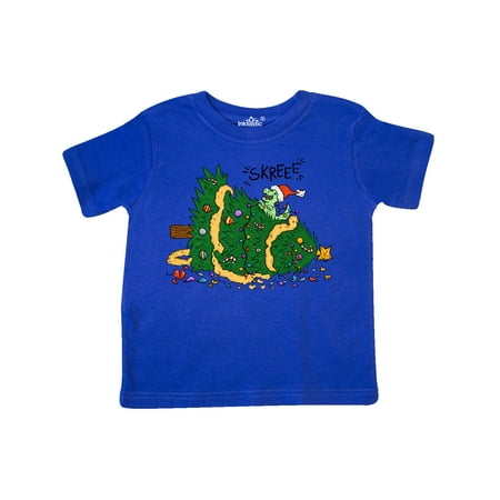 

Inktastic Tiny Dinosaur Destroying Christmas Tree Gift Toddler Boy or Toddler Girl T-Shirt