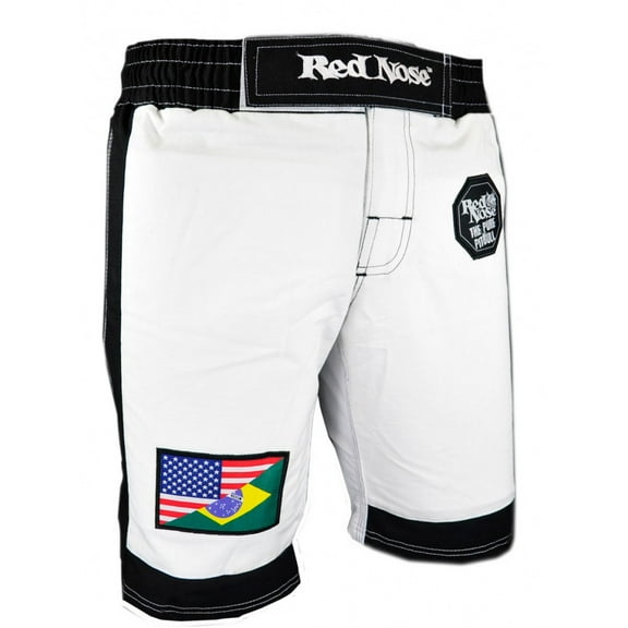 Red Nose MMA Grappling Shorts, White