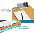 thumbnail image 5 of LapGear Designer Lap Desk w/ Phone Holder, Fits 15.6" Laptop, Aqua Trellis, 5 of 7