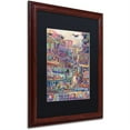 thumbnail image 2 of Trademark Fine Art 'Homes' Canvas Art by Josh Byer, Black Matte, Wood Frame, 2 of 4