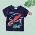 thumbnail image 6 of Xudanell Kids Graphic Short Sleeve Luminous Boys Shirts Breathable Round Neck Tee with Patterns for Daily Wear, 6 of 8