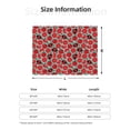 thumbnail image 5 of Zufioo Cute Tomato Print Horizontal Flannel Blanket, Anti-wrinkle, Anti-shrinkage, Anti-allergic Plush Blanket, Household Items Suitable for Bedroom-40"x30", 5 of 6